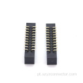 Conector SMT do cabeçalho da caixa de passo de 2,0 mm preto